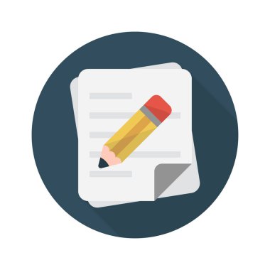 vektör rengi düz simge yaz 