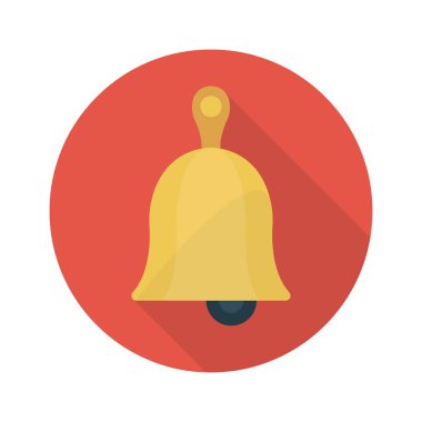 okul vektörü renk düz simgesi 