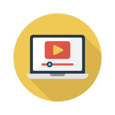 oyuncu vektör renk düz simgesi 