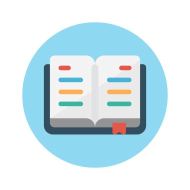 vektör renk düz simgesini aç 