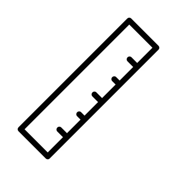 Mesure Vectoriel Ligne Mince Icône — Image vectorielle