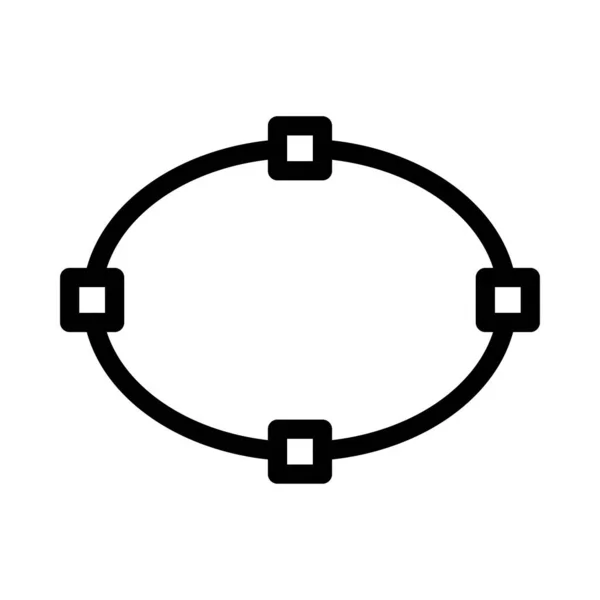 Forma Vector Línea Delgada Icono — Archivo Imágenes Vectoriales