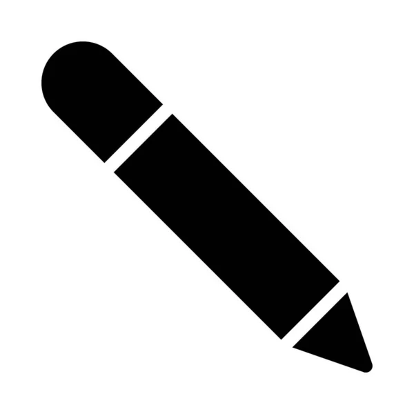 Pen Vector Glyph Flat Icon — Stock Vector