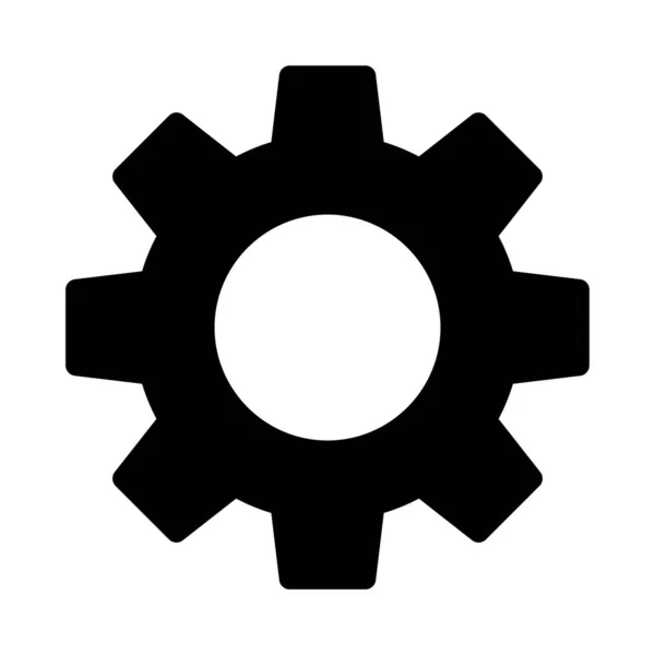 Configure Vector Glyph Flat Icon — 스톡 벡터