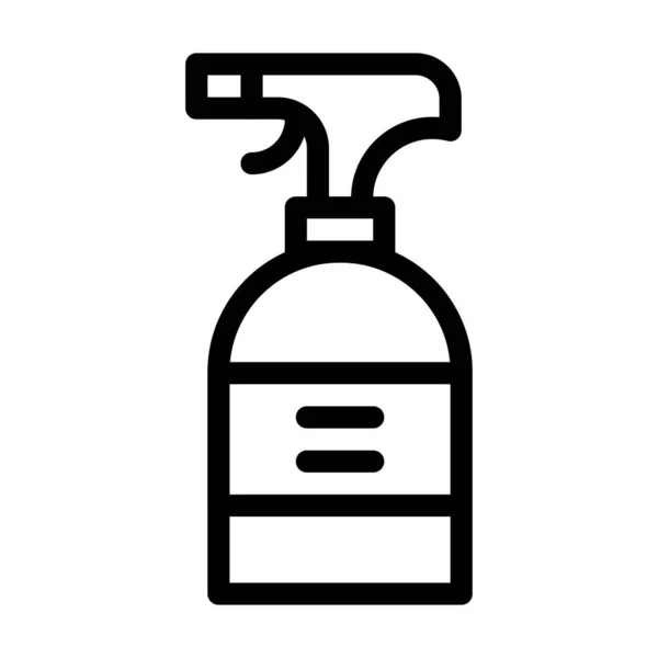Bottle Vector Thin Line Icon — Stock Vector