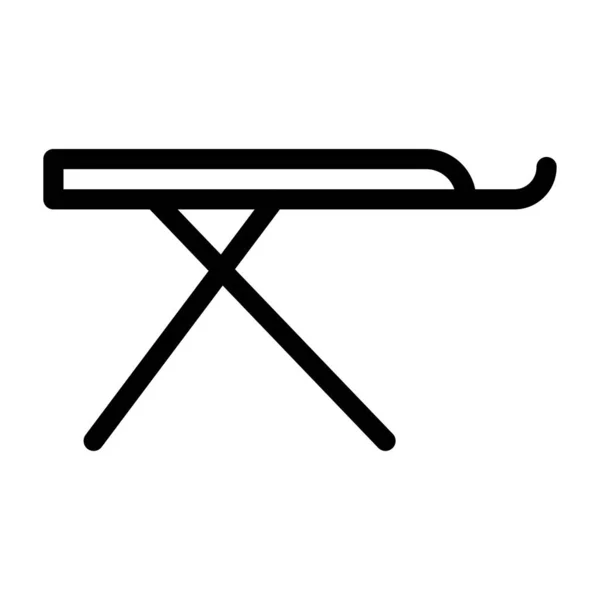テーブルベクトルの細い線のアイコン — ストックベクタ