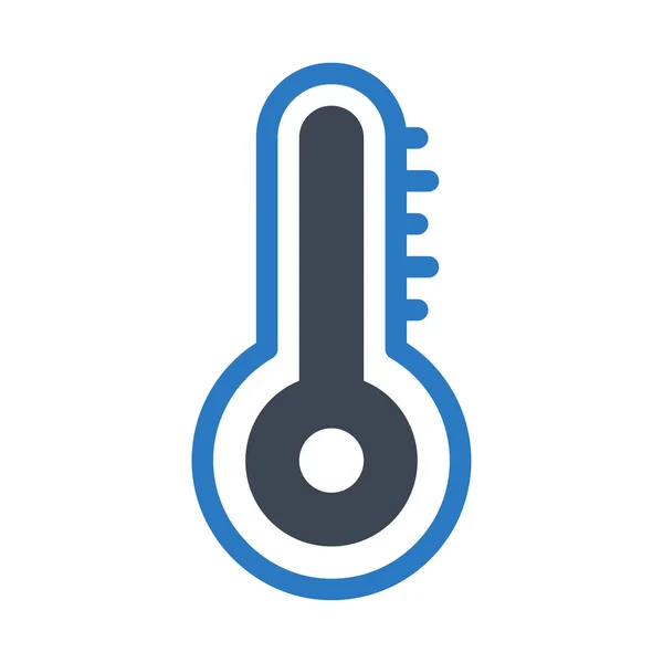 Temperatura Vector Glifo Icono Color — Vector de stock