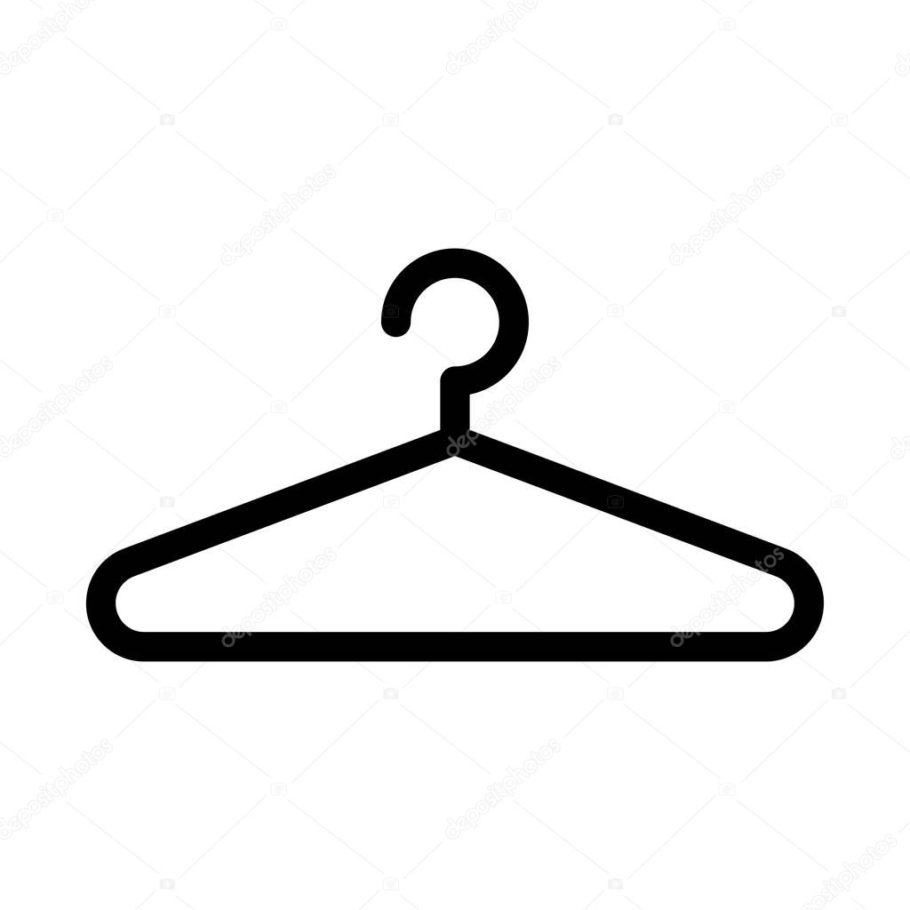 hanger vector glyph flat  icon