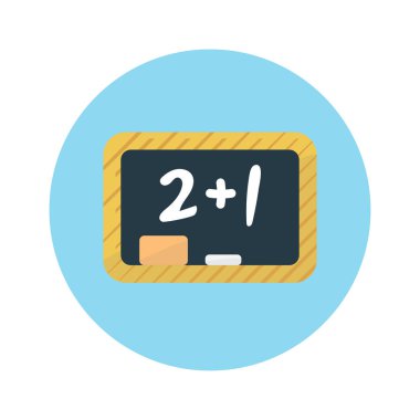 okul yönetim kurulu vektör rengi düz simgesi 