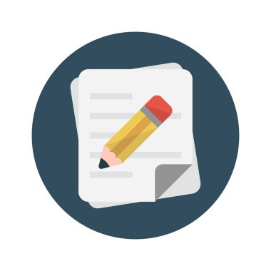 vektör rengi düz simge yaz 