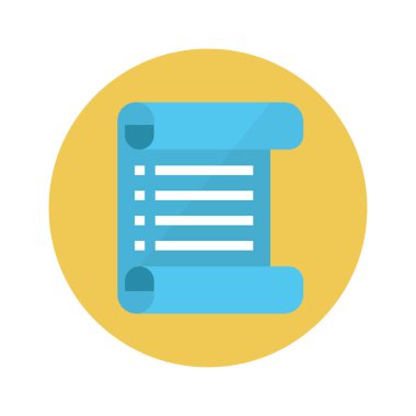 Liste renk düz simgesi 