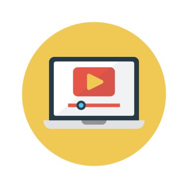 oyuncu vektör renk düz simgesi 