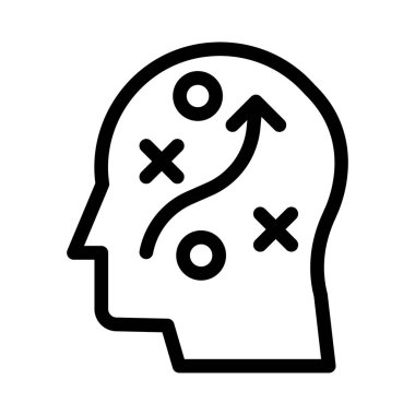 planlama vektörü ince çizgi simgesi 