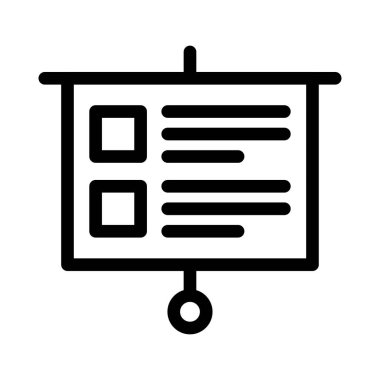 tahta vektörü ince çizgi simgesi 