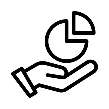 grafik vektörü ince çizgi simgesi 