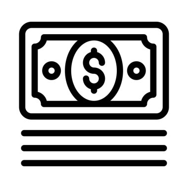 para vektörü ince çizgi simgesi 