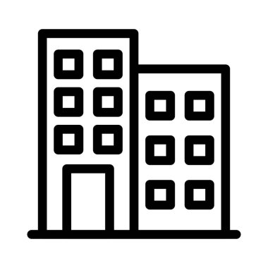 ofis vektörü ince çizgi simgesi 