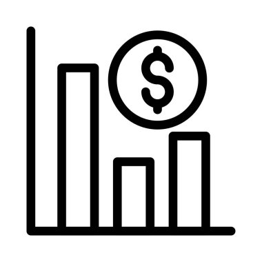 grafik vektörü ince çizgi simgesi 