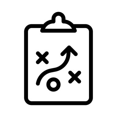 planlama vektörü ince çizgi simgesi 