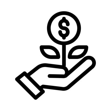 Vektör ince çizgi simgesini arttır 