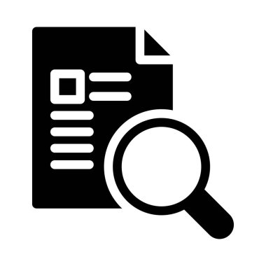 vektör glyph düz simgesi üzerinde çalışıyorum