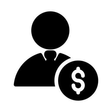 profil vektörü düz simgesi