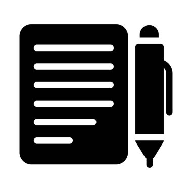 belge vektörü düz simge