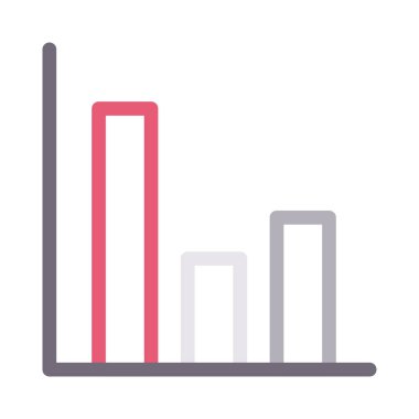 grafik vektör renk çizgisi simgesi