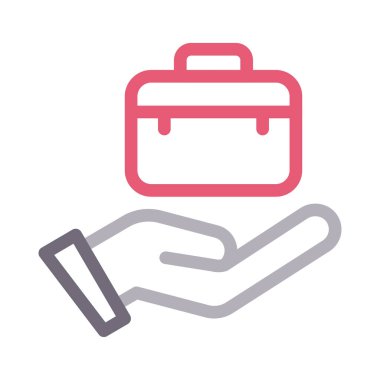 Koruma vektörü renk çizgisi simgesi