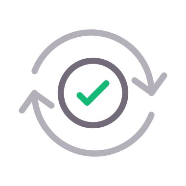 Vektör renk çizgi simgesini tazele