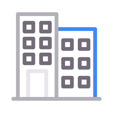 ofis vektör renk çizgisi simgesi