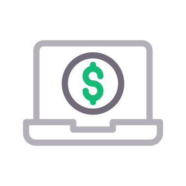 vektör renk çizgisi simgesini öde