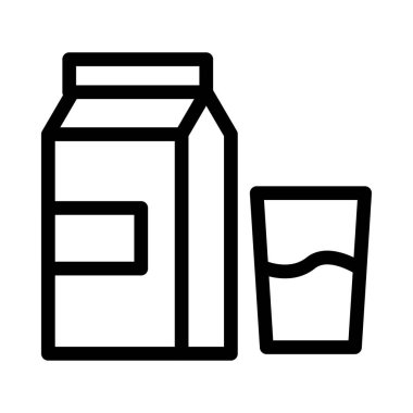 içecek vektör ince çizgi simgesi