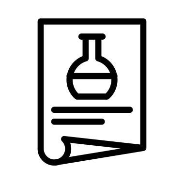 lab vektör ince çizgi simgesi