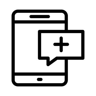 tıbbi vektör ince çizgi simgesi