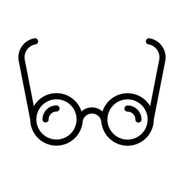 Göz giyimi vektör ince çizgi simgesi