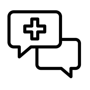 tıbbi vektör ince çizgi simgesi