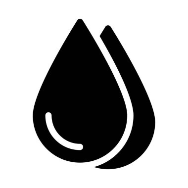 su vektörü kabartması düz simge