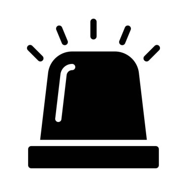 siren vektör düz simge