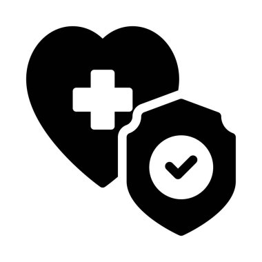 kalp vektör simgesi düz simge