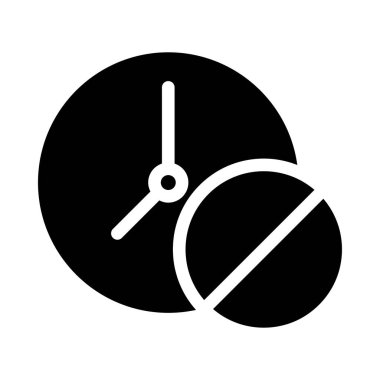 zaman vektör düz simgesi