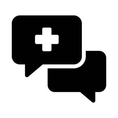 tıbbi vektör sembolü düz simge