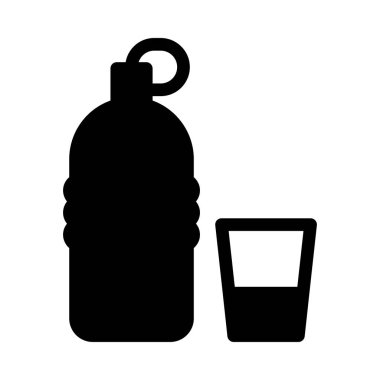 şişe vektör düz simge