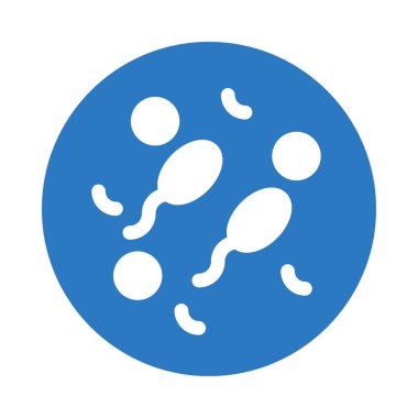 Virüs vektör renk simgesi