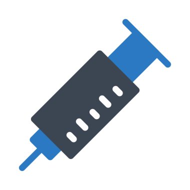 Şırınga vektörü renk simgesi