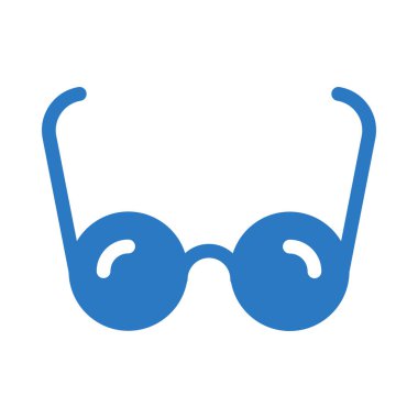 Göz giyimi vektör kabartma renk simgesi