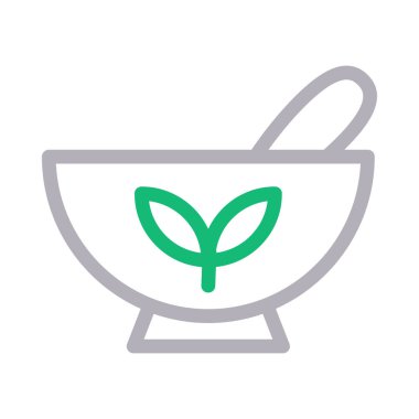 bitkisel vektör renk çizgisi simgesi