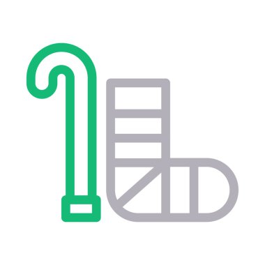 yaralanma vektör renk çizgisi simgesi