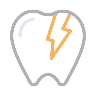 hasar vektör renk çizgisi simgesi