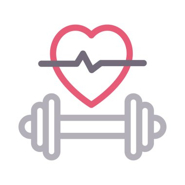 sağlık vektörü renk çizgisi simgesi